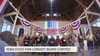 Judges comb through contestants at Iowa State Fair's longest beard contest