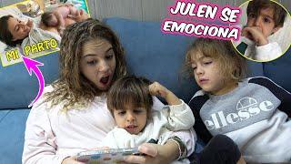 REACCIONO AL PARTO DE JULEN CON MIS HERMANOS - NOS EMOCIONAMOS MUCHO JULEN LLORA / El mundo de Indy