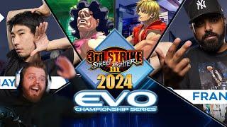 ONE OF THE GREATEST ROUNDS OF 3RD STRIKE EVER!: EVO 2024 - Hayao VS Frankiebfg (Hugo vs Ken)