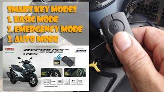 Aerox S Smart Key Modes | Basic, Emergency and  Auto Modes (TAGALOG)