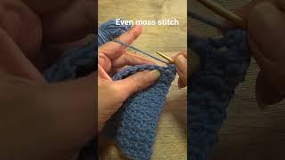 great pattern and very easy even moss stitch