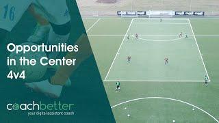 Possession and Transition activity  | Opportunities in the Center 4v4 | coachbetter