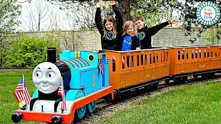 Let's Play Trains at EnterTRAINment Junction with Kids Toys Play