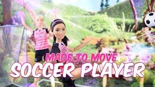 Barbie Made to Move Soccer Player - Doll Review - 4K