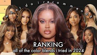 10 Synthetic Wig Color Blends You NEED to try in 2025!