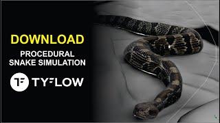 Procedural Snake Simulation | TyFlow Scene | 3ds max