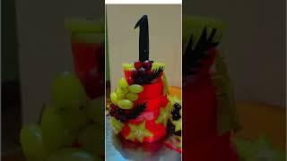 Want to know how I made it?  #fruitcake #babyfirstbirthday #healthycake