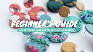 DIY Polymer Clay Earrings | Beginner's Guide | Clay Earrings Tutorial