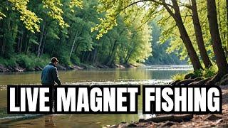 Northants magnet fishing is live waterside