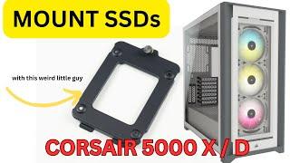 How to mount your SSD with the Corsair 5000X / 5000D Brackets