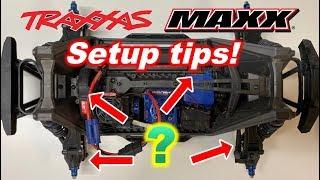 Traxxas Maxx Setup tips (How to get it to drive GOOD!) #razortuned