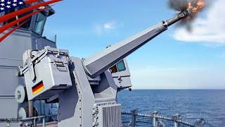 German Revolver Cannon: Powerful MLG-27 Naval Gun in Action