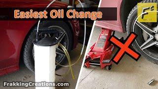 Easiest DIY oil change - Fast engine oil change using fluid extractor - Jacking up not required