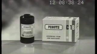 Perutz 35mm Slide Film 1965 TV commercial