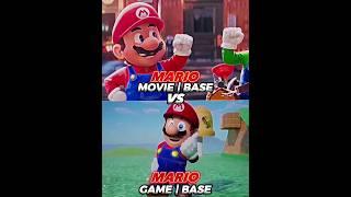 Movie Mario Vs Game Mario | #edit #mario #vs #sonic #shorts #fyp #mariobros #mariomovie #supermario