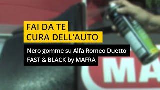 Nero gomme su Alfa Romeo Duetto - FAST & BLACK by #MAFRA - Fai da te auto