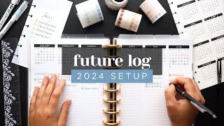 SETTING UP MY 2024 FUTURE LOG :: PLANNER IDEAS FOR FUNCTIONAL PLANNING