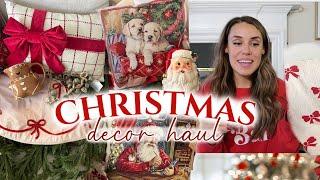 CHRISTMAS DECOR HAUL 2024 *HomeGoods*  + CHRISTMAS DECORATION IDEAS! | traditional Christmas decor