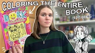 Coloring an ENTIRE Dork Diaries book | Episode 5