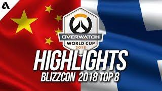 Team China vs Team Finland | Overwatch World Cup 2018 Quarterfinals Highlights