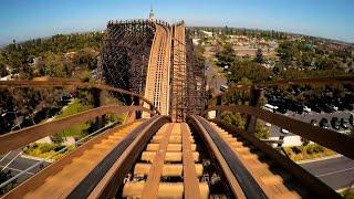 GhostRider Wooden Roller Coaster POV HD 1080p Knott's Berry Farm