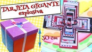 TARJETA GIGANTE Explosiva - AMOR, Felicitaciones, DÍAS ESPECIALES