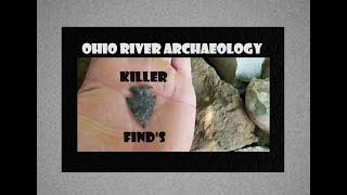 Ohio River Arrowhead Hunting - Serrated SMOKER'S - Archaeology - Ancient Discoveries - Documentary -