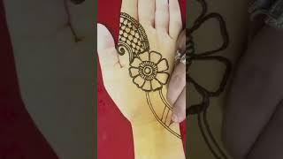 Latest Easy Front Hand Arabic Mehndi Design   Mehndi Design arabic तीज त्यौहार मेहंदी डिजाइन #Short