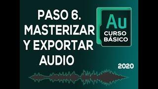 masterizar y exportar un audio