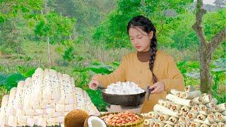 Making Childhood Food, Candy Drag & Sweet Popiah Popular Vietnamese Snacks | Lam Anh Countryside