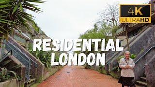 A London Tour of a Residential Area in South Hampstead - 4K 60FPS