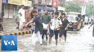 Monsoon Rains Hit Karachi Causing Floods and Deaths