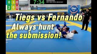 Aaron Tiegs vs Adilson Fernando Jiu Jitsu Black Belt Match