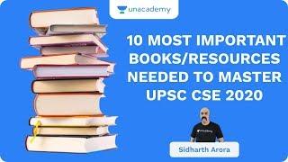 10 Most Important Books/Resources Needed to Master UPSC CSE/IAS 2020 | Sidharth Arora