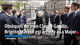 Obsèques de Jean-Claude Gaudin, Brigitte Macron est arrivée à La Major