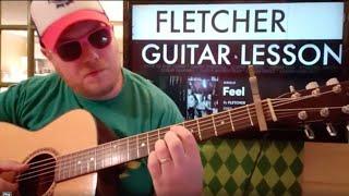 How To Play Feel FLETCHER // easy guitar tutorial beginner lesson easy chords