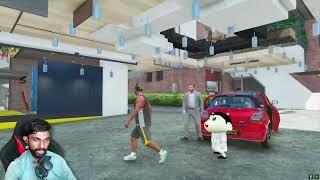 GTA 5: Franklin & Shinchan Saved Michael From His Granny in Gta5.!(Gta5mods)