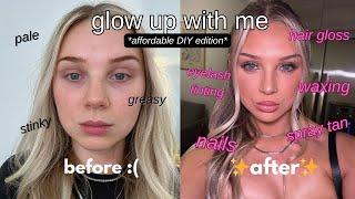 GLOW UP with me for 2025 *at home affordable*