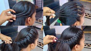 4 Fashionable Hairstyle for girls| 5 different types of Unique Hairstyle for longhair girls| #hair