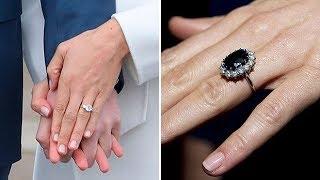 How does Meghan Markle's engagement ring compare with Kate Middleton's?