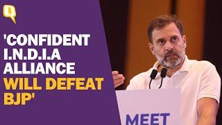 'INDIA Alliance Represents 60% of the Country': Rahul Gandhi at Mumbai Meeting
