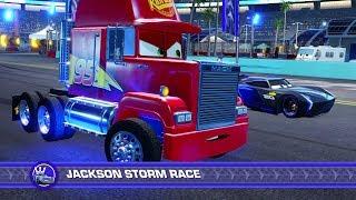 Cars 3: Driven to Win - Mack vs Jackson Storm (Hard Mode) - PS4 Gameplay