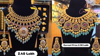 latest gold necklace designs with price!! #bridaljewellery