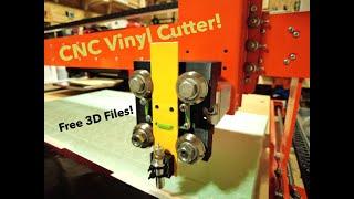 A Simple DIY CNC Vinyl Cutter - Free Files - Works Great!