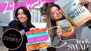 24 HOUR READING VLOG: swapping our favorite fantasy books! 