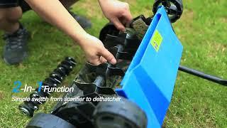 16 Inch Corded Electric Dethatcher & Scarifier