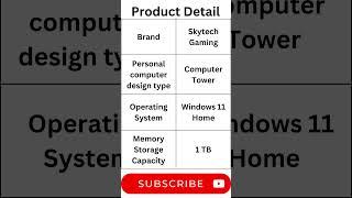 Skytech Shadow Gaming PC Desktop. _Product Review #viral#shorts  #trending #support