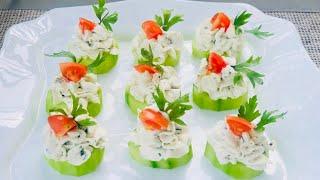 Finger Food Recipe | Quick Starter | Cold Appetizer | Canape