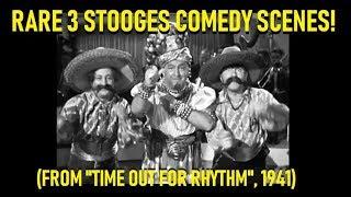 Rare Three Stooges Comedy Scenes! (From "Time Out For Rhythm", 1941)