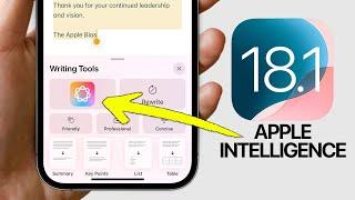 Unlocking Apple Intelligence: FIRST LOOK at iOS 18.1 Beta!